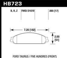 Load image into Gallery viewer, Hawk 08-09 Ford Taurus / 05-07 Ford Five Hundred HPS 5.0 Street Front Brake Pads - HB723B.665