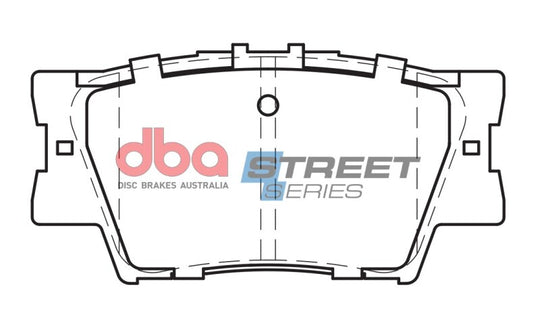 DBA 13-18 Lexus ES300h Street Series Rear Brake Pads - DB1832SS