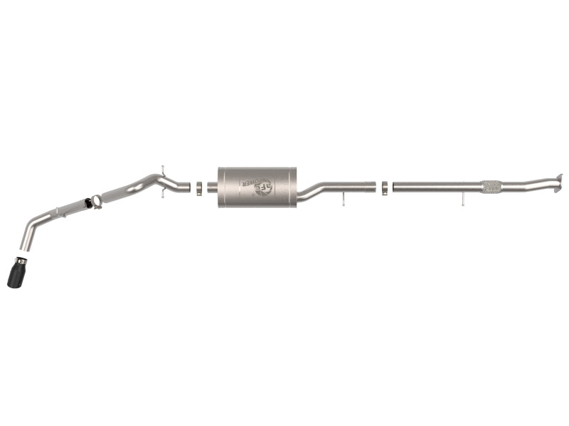 aFe 23-25 GM Colorado/Canyon L4-2.7L (t) Apollo GT Series 3in 409 SS Cat-Back Exhaust w/ Blk Tip - 49-44141-B