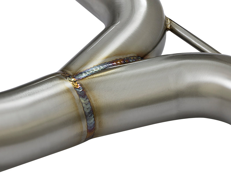 aFe POWER Takeda 16-17 Honda Civic I4-1.5L (t) 2.5-2.25in 304 SS CB Dual-Exit Exhaust Blue Tips - 49-36615-L