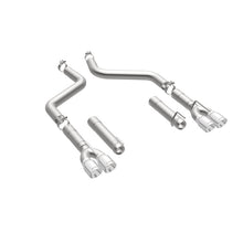 Load image into Gallery viewer, MagnaFlow Axle-Back, SS, 3in, Quad Split Rear 3.5 Tips 2015 Dodge Challenger incl SRT Hellcat - 19206