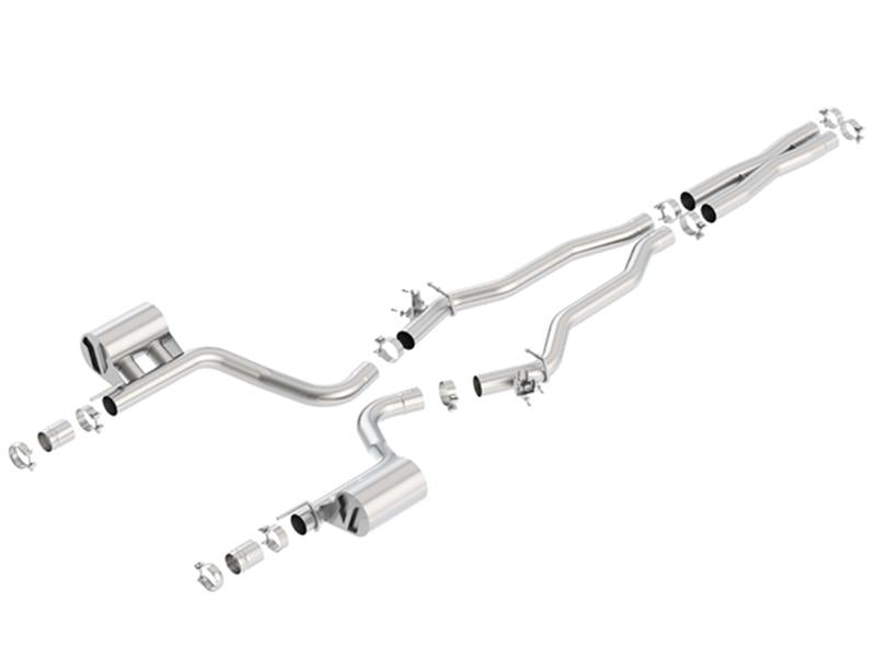 Borla 15-16 Dodge Challenger Hellcat 6.2L V8 ATAK w/ Valve Simulator CB Exhaust Factory Valance - 140648