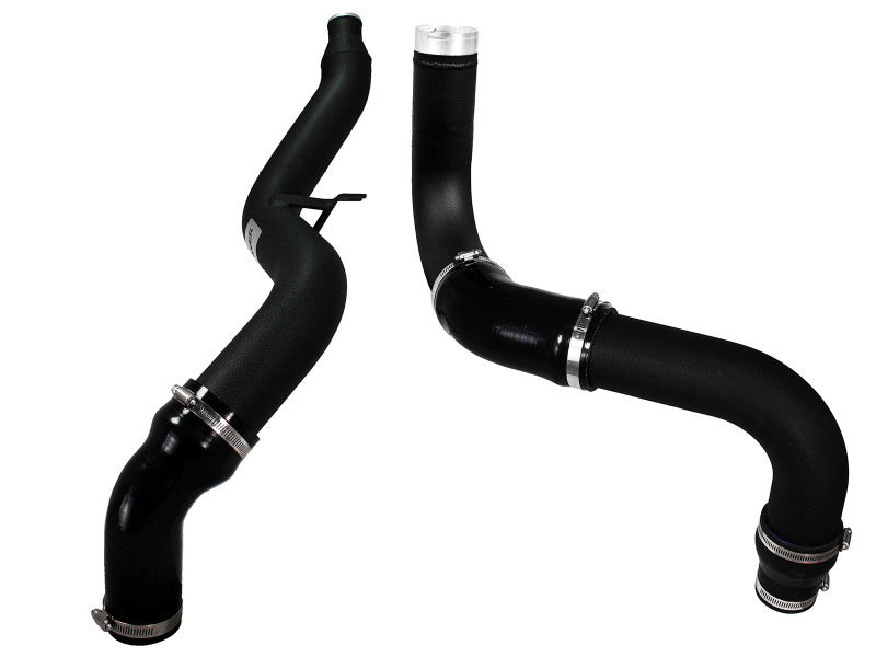 aFe Bladerunner 3in Black Intercooler Hot and Cold Side Tubes 14-15 Dodge Ram 1500 EcoDiesel V6 3.0L - 46-20174-B