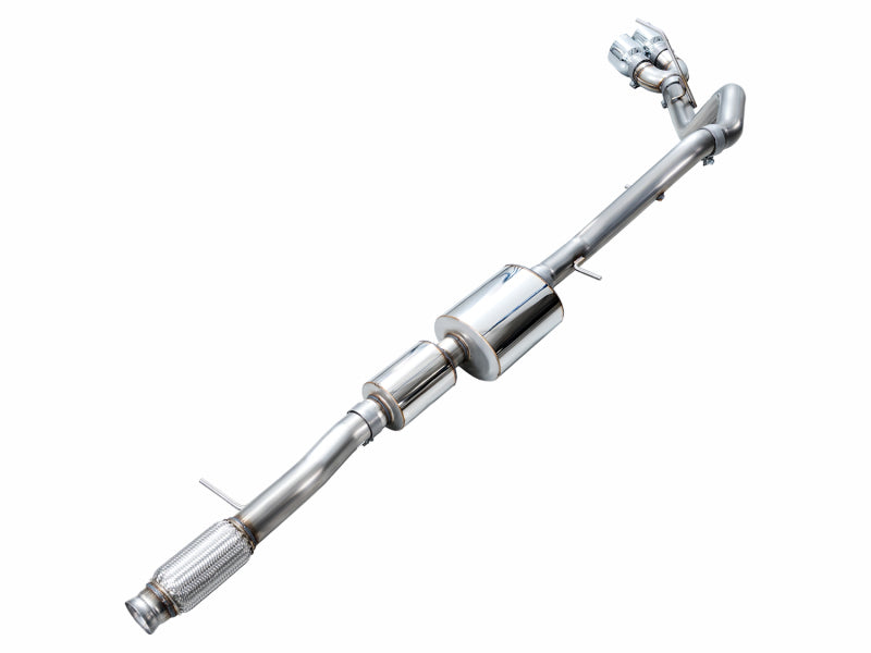 AWE Tuning 2021+ GMC Tahoe/Yukon 5.3L 0FG Side Exit Catback Exhaust - Chrome Silver Tips - 3015-32007