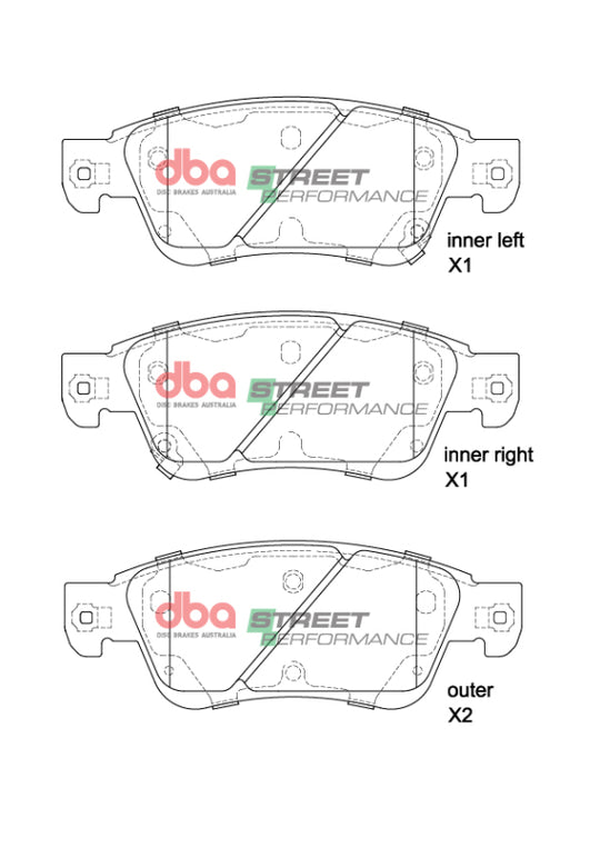 DBA 14-16 Infiniti Q60 S SP Performance Front Brake Pads - DB1698SP