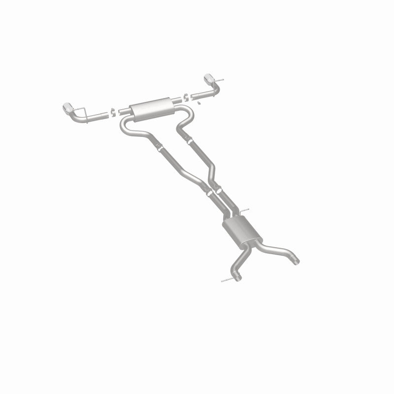 MagnaFlow 07 Audi Q7 V8 4.2L Dual Split Rear Exit Stainless Cat-Back Perf Exhaust - 15085