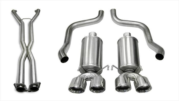 Corsa 05-08 Chevrolet Corvette (C6) 2.5in Xtreme Cat-Back Exhaust - 3.5in Twin Tips - 14469CB4
