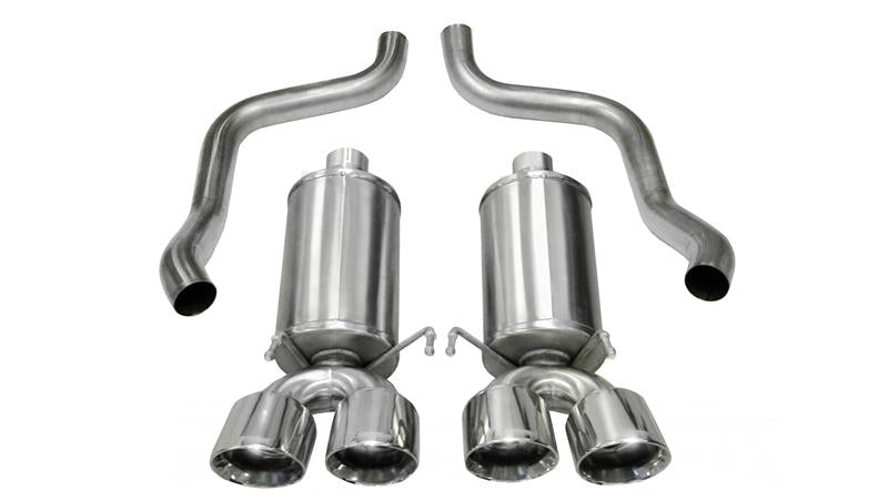 Corsa 2009-2013 Chevrolet Corvette C6 6.2L V8 Polished Xtreme Axle-Back Exhaust - 14470