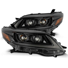 Load image into Gallery viewer, AlphaRex 11-21 Toyota Sienna LUXX LED Proj Headlights Plank Style Alpha Black w/Seq Signal/DRL - 880765
