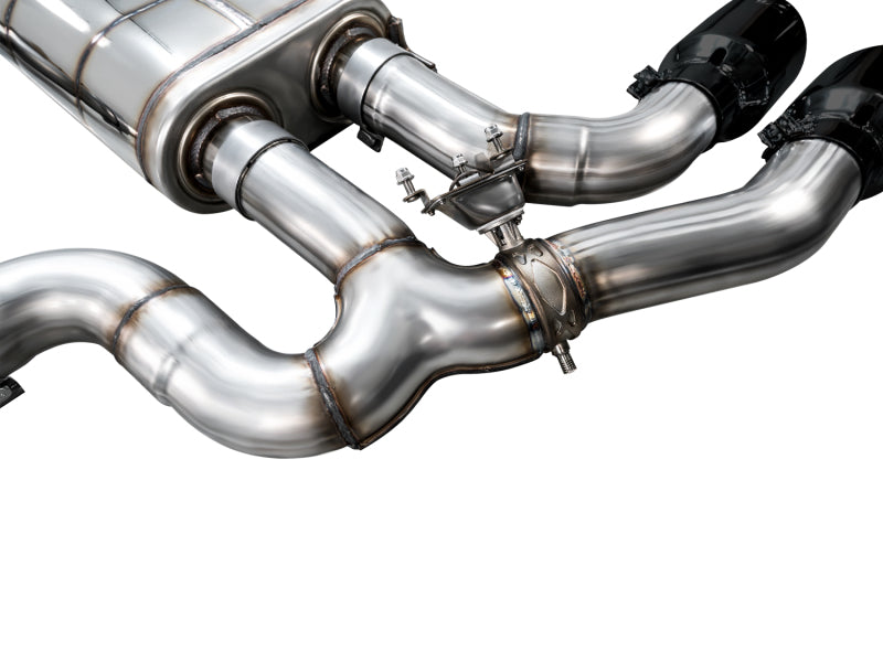 AWE Tuning 20-25 BMW X3 M/M Comp (F97) AWD SwitchPath Axle-Back Exhaust - Diamond Black Tips - 3025-43301