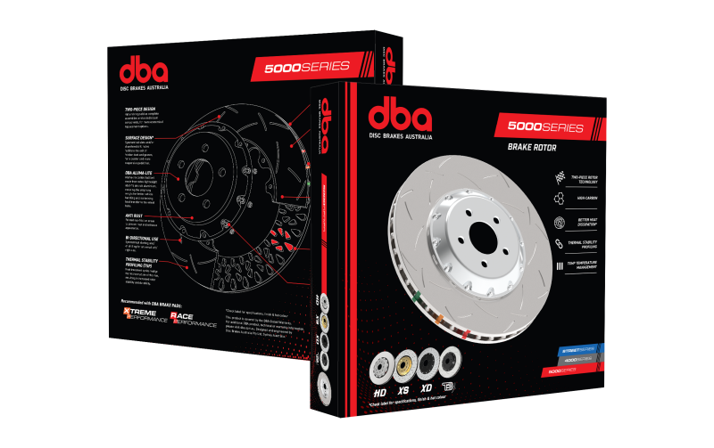 DBA 5000 Series Left Hand Standard Replacement Rotor ONLY (w/ Replacement NAS Lock Nuts) - DBA52231.1L