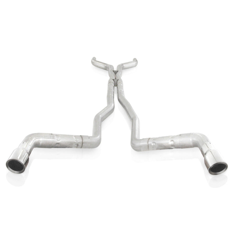 Stainless Works 10-15 Camaro 6.2L 3in Dual Chambered Catback System X-Pipe Factory Connect - CA11CB