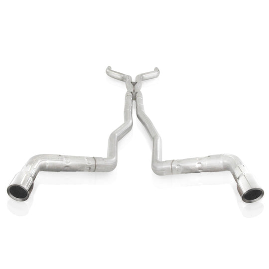 Stainless Works 10-15 Camaro 6.2L 3in Dual Chambered Catback System X-Pipe Factory Connect - CA11CB