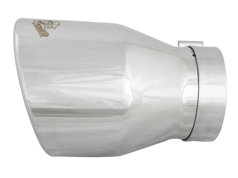 aFe MACH Force-Xp Universal Exhaust Tip 4 IN Inlet x 6 IN Outlet x 9 IN L - 49T40604-P09