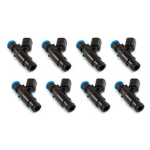 Load image into Gallery viewer, Injector Dynamics 1340cc Injector - 48mm Length - 14mm Top - 14mm Black Bottom Adaptor (Set of 8) - 1300.48.14.14B.8