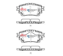 Load image into Gallery viewer, DBA 20-22 Toyota Corolla Hatchback Rear SSEV Street Series Brake Pads - DB15044SSEV