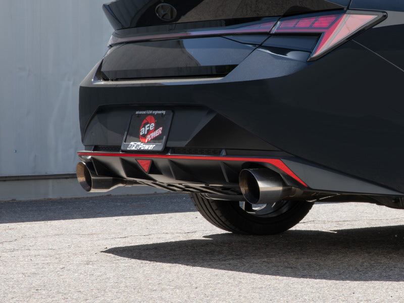aFe Takeda 22-23 Hyundai Elantra N L4-2.0L (t) 3in 304 SS Axle-Back Exhaust w/ Polished Tips - 49-37027-P
