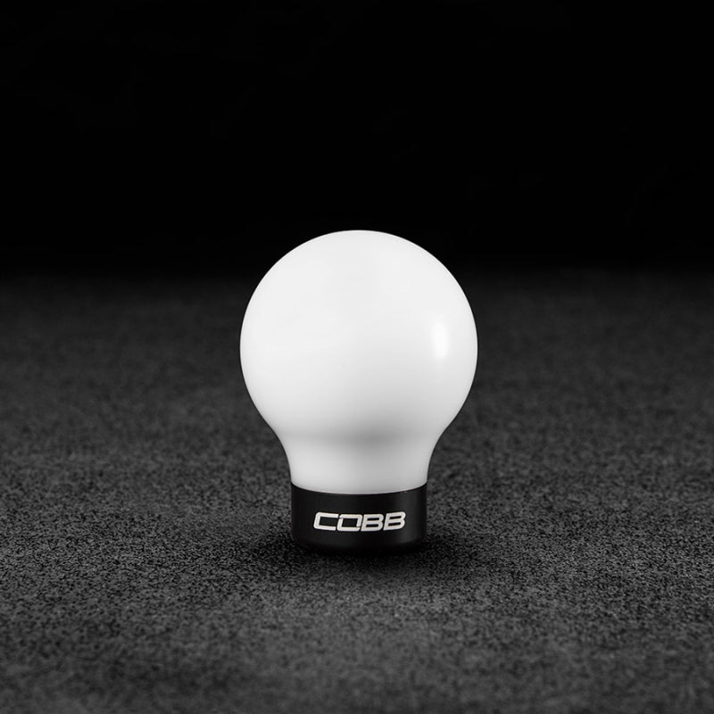 Cobb 07-13 Mazdaspeed3 & 06-07 Mazdaspeed6 Shift Knob - White Knob w/Stealth Black Base - 271350-W-BK