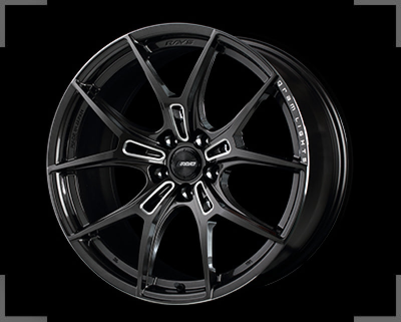 Gram Lights 57FXZ 20x10.5 +25 5x120 Super Dark Gunmetal and Machining Rim Edge DC Wheel - WGFZAZ25WH8F