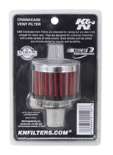 Load image into Gallery viewer, K&amp;N 3/4 inch ID 2 inch OD 1.5 inch H Clamp On Crankcase Vent Filter - 62-1360