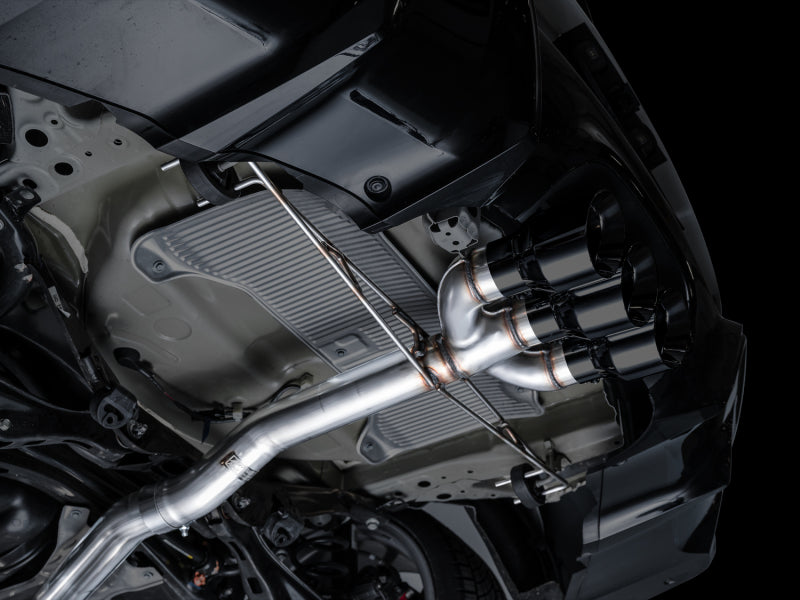 AWE Tuning 2024 Acura Integra Type S DE5 FWD Track Edition Exhaust w/ Triple Diamond Black Tips - 3020-53335
