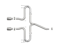 Load image into Gallery viewer, aFe Takeda 2-1/2in 304 SS Axle-Back Exhaust w/Polished Tips 17-20 Honda Civic Sport L4-1.5L (t) - 49-36625-P