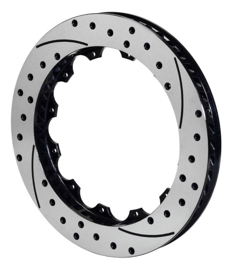 Wilwood Rotor-SV-SRP 72 Iron-LH-Drill-BLK 14.25 x 1.25 - 12 on 8.75in - 160-11314-BK