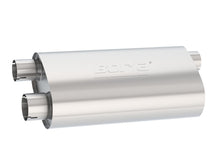 Load image into Gallery viewer, Borla Universal Pro-XS Muffler Oval 3in Inlet/ 2.5in Dual Outlet Transverse Flow Notched Muffler - 400499