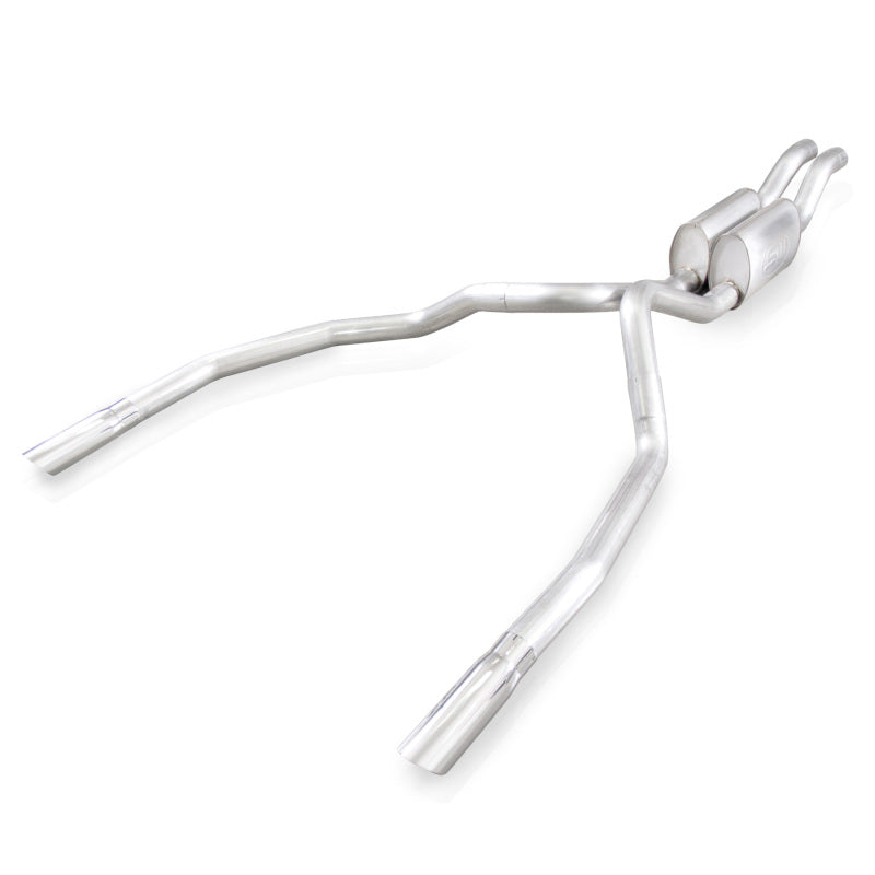 Stainless Works 2010-14 Ford Raptor 3in Exhaust S-Tube Mufflers Under Bumper Exit - FTR10CBUBLMF