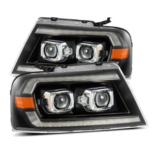 Load image into Gallery viewer, AlphaRex 04-08 Ford F-150 (No 2004 Heritage) LUXX-Series LED Proj HL Alpha-Blk w/Actv Lgt / Seq. Sig - 880131