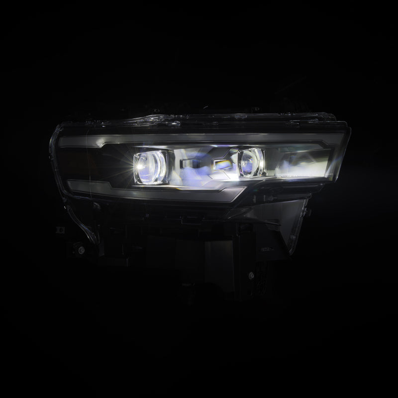 AlphaRex 25-26 Dodge Ram 1500 Luxx LED Proj Headlights -Black w/Activ Lit/ Seq Signal/Switchbk DRL - 880907