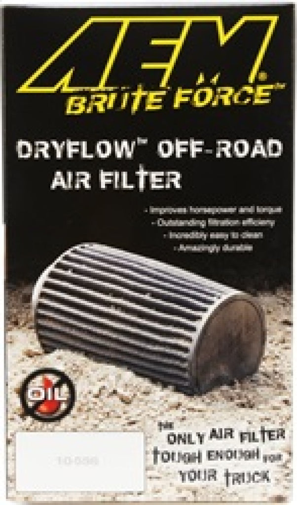 AEM 3.5 in x 9 in Dryflow Conical Air Filter - 21-2049BF