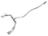 AWE Tuning 22+ Honda Civic Si/Acura Integra Track Edition Cat-Back Exhaust - Dual Chrome Silver Tips - 3020-32331