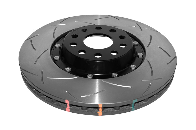 DBA 12-13 Volkswagen Golf R Front 5000 Series Slotted Rotor w/Black Hat - DBA52808V2BLKS