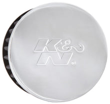 Load image into Gallery viewer, K&amp;N 1.5in Flange ID x 3in OD x 2.5in H Chrome Finish Rubber Base Crankcase Vent Filter - 62-1460