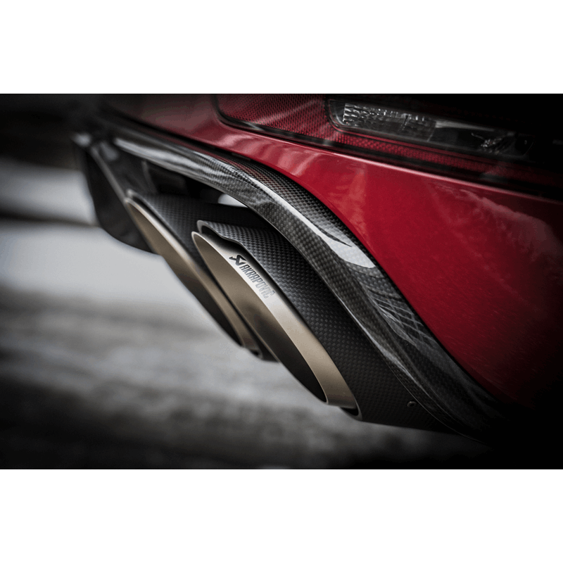 Akrapovic 2014 Porsche Macan Turbo (95B) Evolution Line Cat Back (Titanium) w/ Carbon Fiber Tips - S-PO/TI/7H