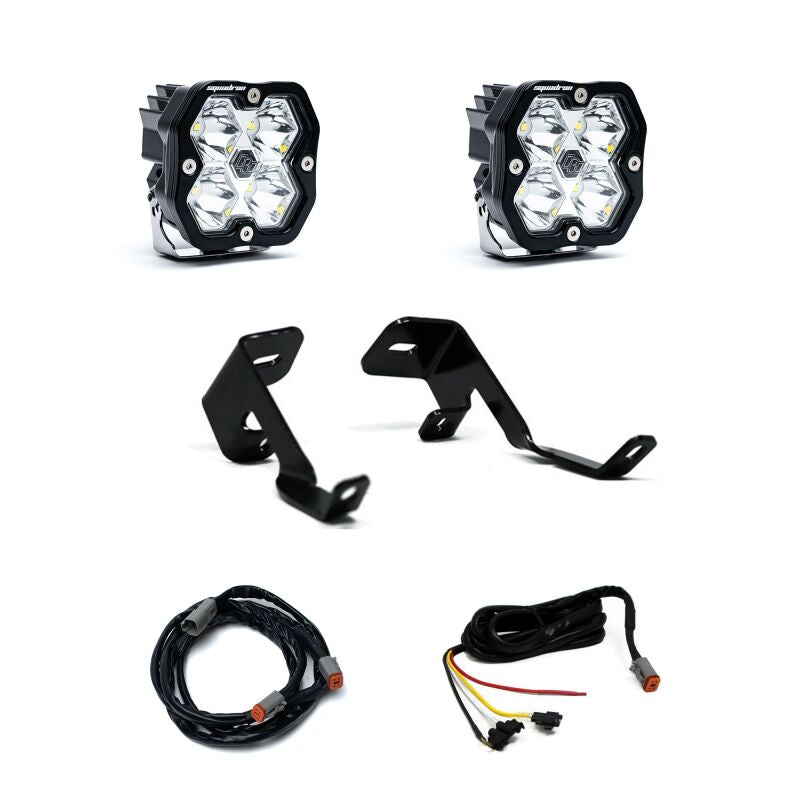 Baja Designs 15-20 Ford F-150 / 17-20 Ford Raptor Squadron Sport 2.0 A-Pillar Kit (Spot) - Clear - 440067