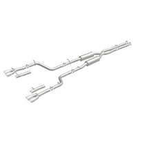 Load image into Gallery viewer, MagnaFlow Cat-Back, SS, 2.5in, Quad Split Rear 3.5in Tip 2015 Dodge Challenger 3.6L V6 - 19217