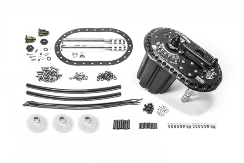 Radium Engineering FCST-X Brushless Ti Automotive E5LM Fuel Cell Surge Tank (Pumps NOT Included) - 20-1993-00