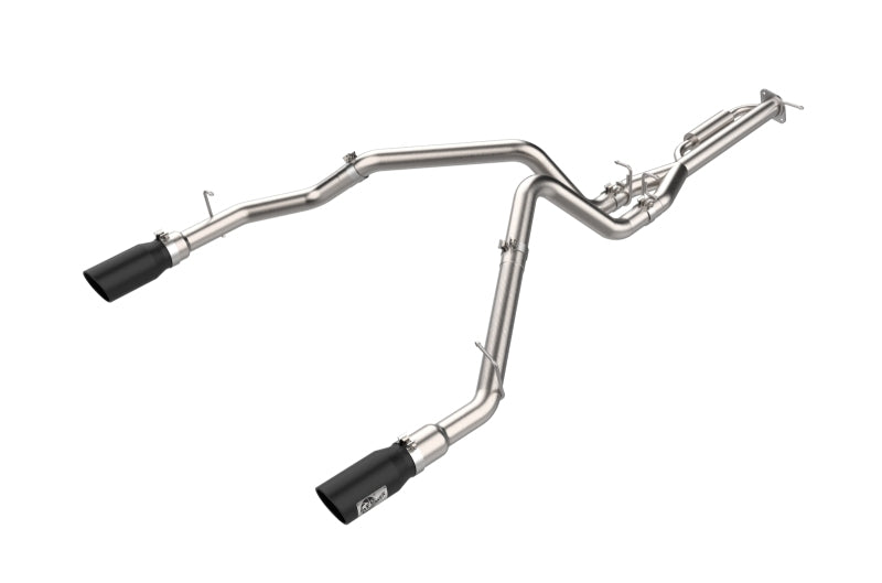 aFe Vulcan Series Cat-Back Exhaust System RAM 1500 2025 V6-3.0L (tt)- Black Tips - 49-32088-B