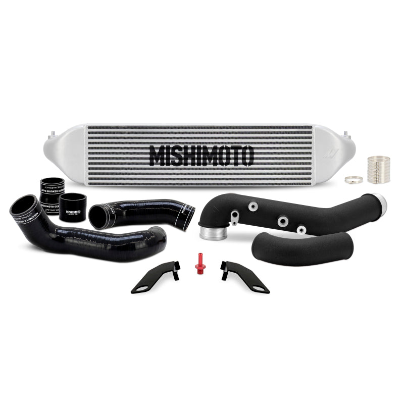 Mishimoto 2023+ Honda Civic Type-R Intercooler Kit w/Pipes - Silver Intercooler/Black Pipes - MMINT-CTR-23KSLBK