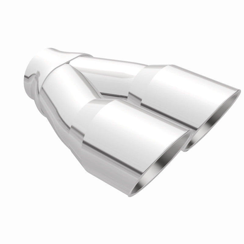 MagnaFlow Double Wall 3in Dual Round Polished Tip 2.25in Inlet - 35226