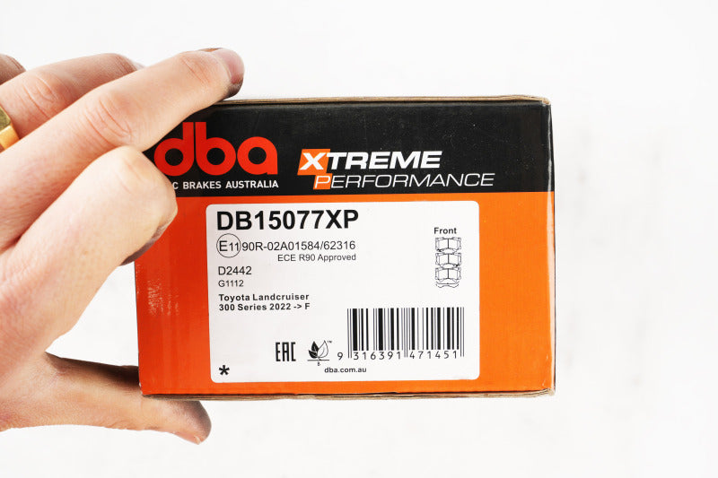 DBA 2022 Lexus LX600 Front XP Performance Brake Pads - DB15077XP