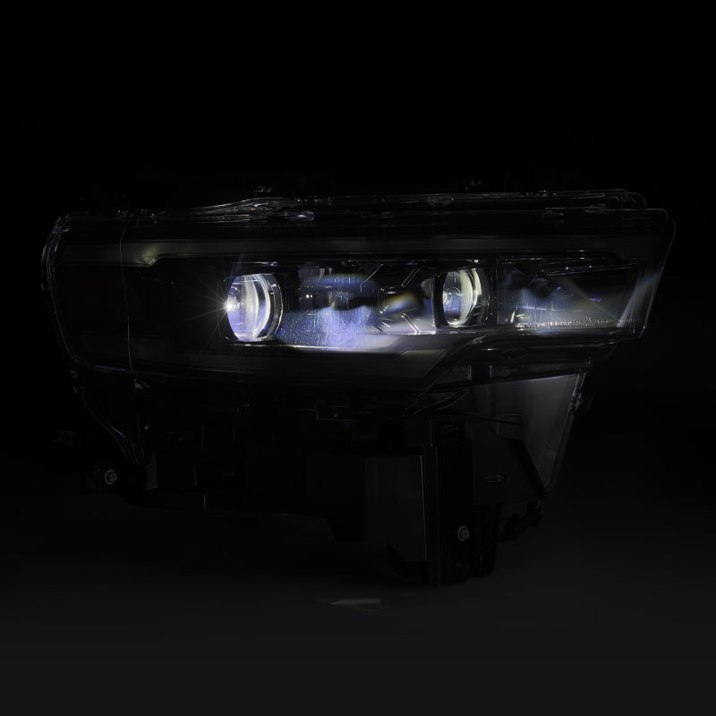 AlphaRex 25-26 Dodge Ram 1500 Luxx LED Proj Headlights -Alpha Black w/Activ Lit/Seq Signal/Switchbk - 880906