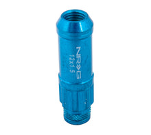 Load image into Gallery viewer, NRG 700 Series M12 X 1.5 Steel Lug Nut w/Dust Cap Cover Set 21 Pc w/Locks &amp; Lock Socket - Blue - LN-LS700BL-21