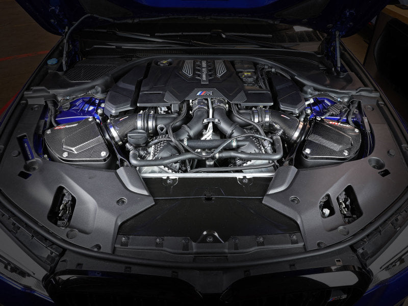 aFe Black Series Stage-2 Carbon Fiber Cold Air Intake System w/ Pro DRY S Media - 18-19 BMW M5 (F90) - 58-10005D
