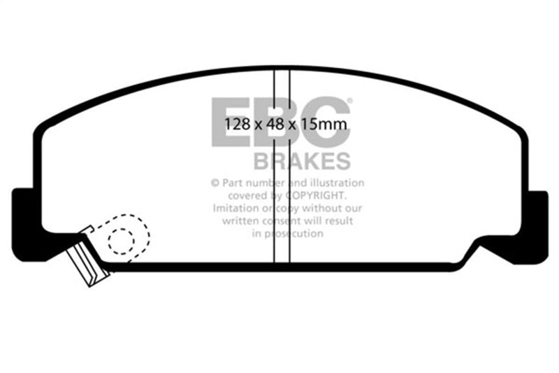EBC 84-85 Honda Accord Sedan 1.8 Ultimax2 Front Brake Pads - UD273