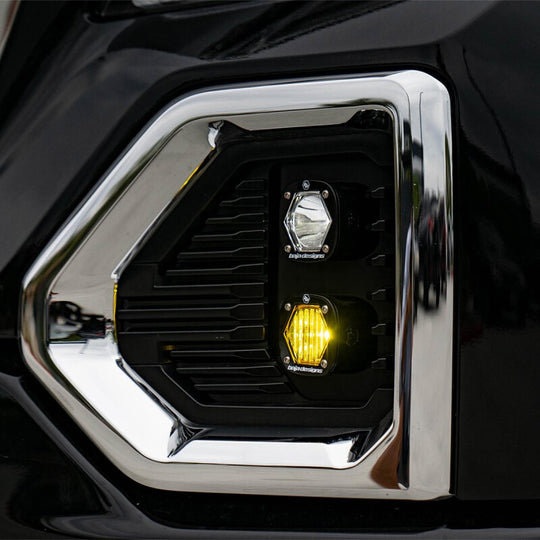 Baja Designs 19+ GMC 1500 S1 Fog Pocket Mount Kit Clear Spot / Amber Wide Cornering - 448084