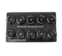 Load image into Gallery viewer, NRG Fender Washer Kit w/Color Matched M6 Bolt Rivets For Plastic (Black) - Set of 10 - FW-150BK