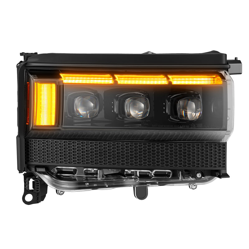 AlphaRex 24-26 Toyota LC250 NOVA LED Proj Headlight Alpha Blk  w/Activ Light/Seq Signal/Switchback - 880896